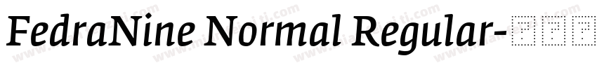 FedraNine Normal Regular字体转换